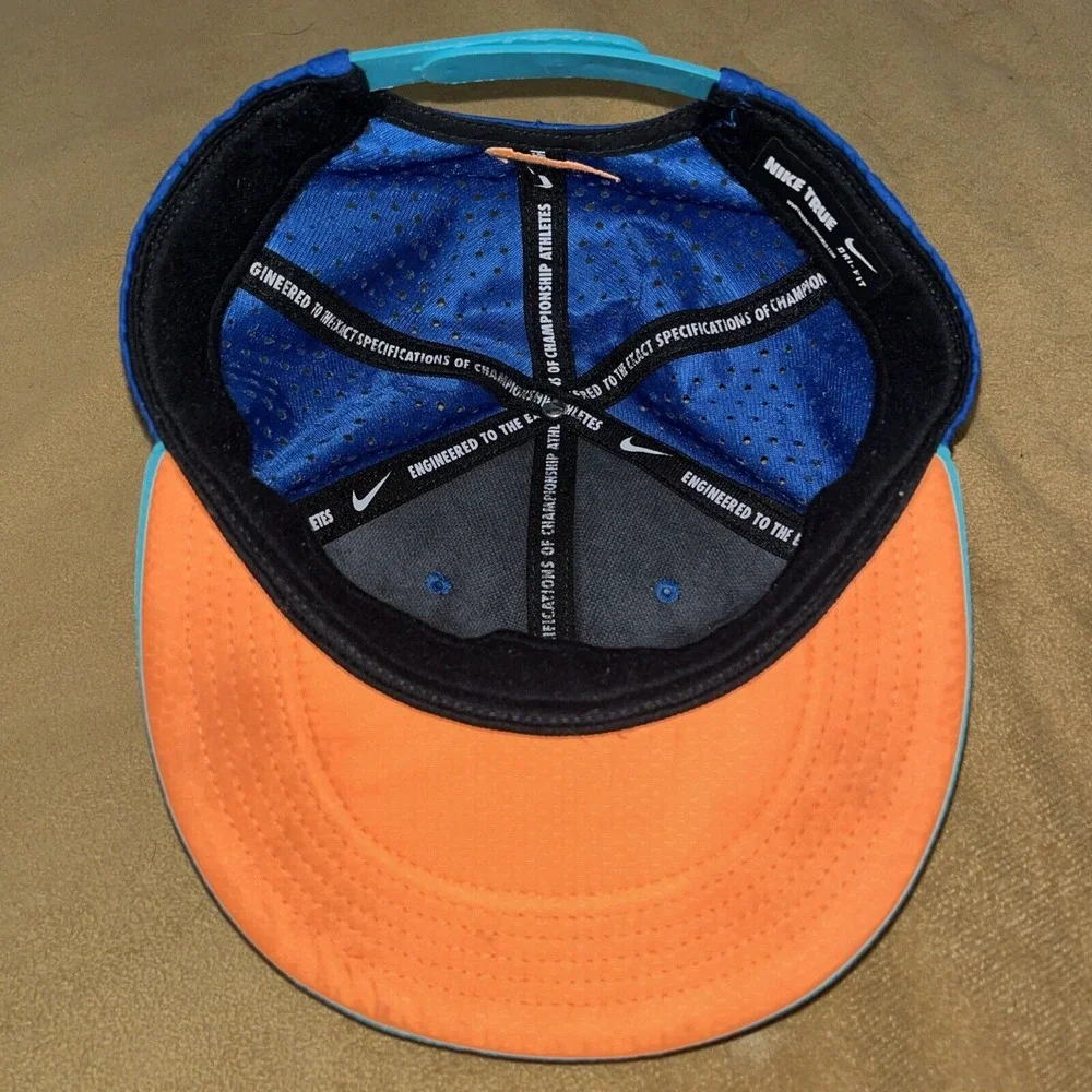 Nike Kids KD Hat Adjustable Basketball SnapBack Aqua Orange Kevin Durant Dri Fit